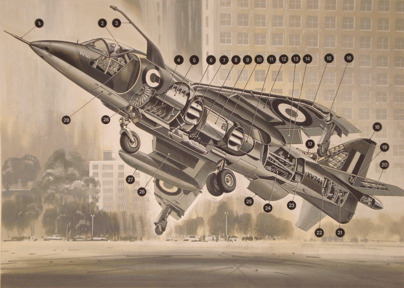 Illustration for article titled Feast your eyes on these rare aircraft cutaway drawings